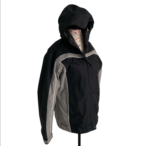 Columbia Women's Interchange Removable Hood Waterproof Jacket, Black, Medium - Picture 2 of 16